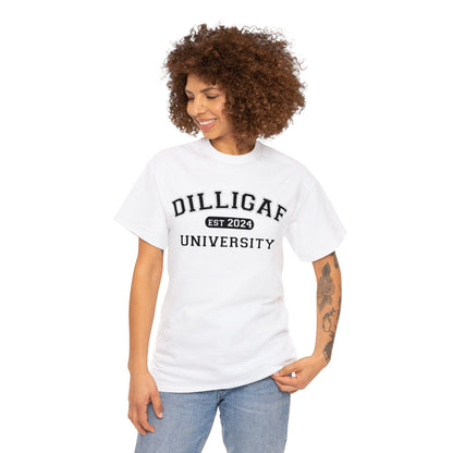 DILLIGAF University Unisex Heavy Cotton Tee