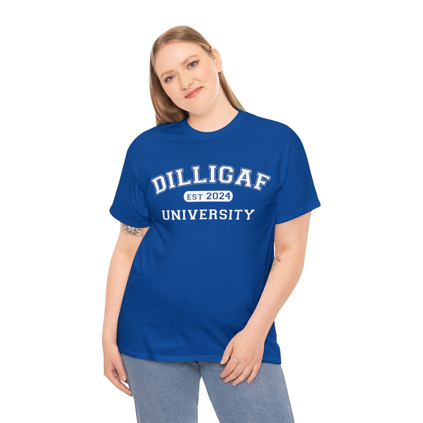 DILLIGAF University Unisex Heavy Cotton Tee