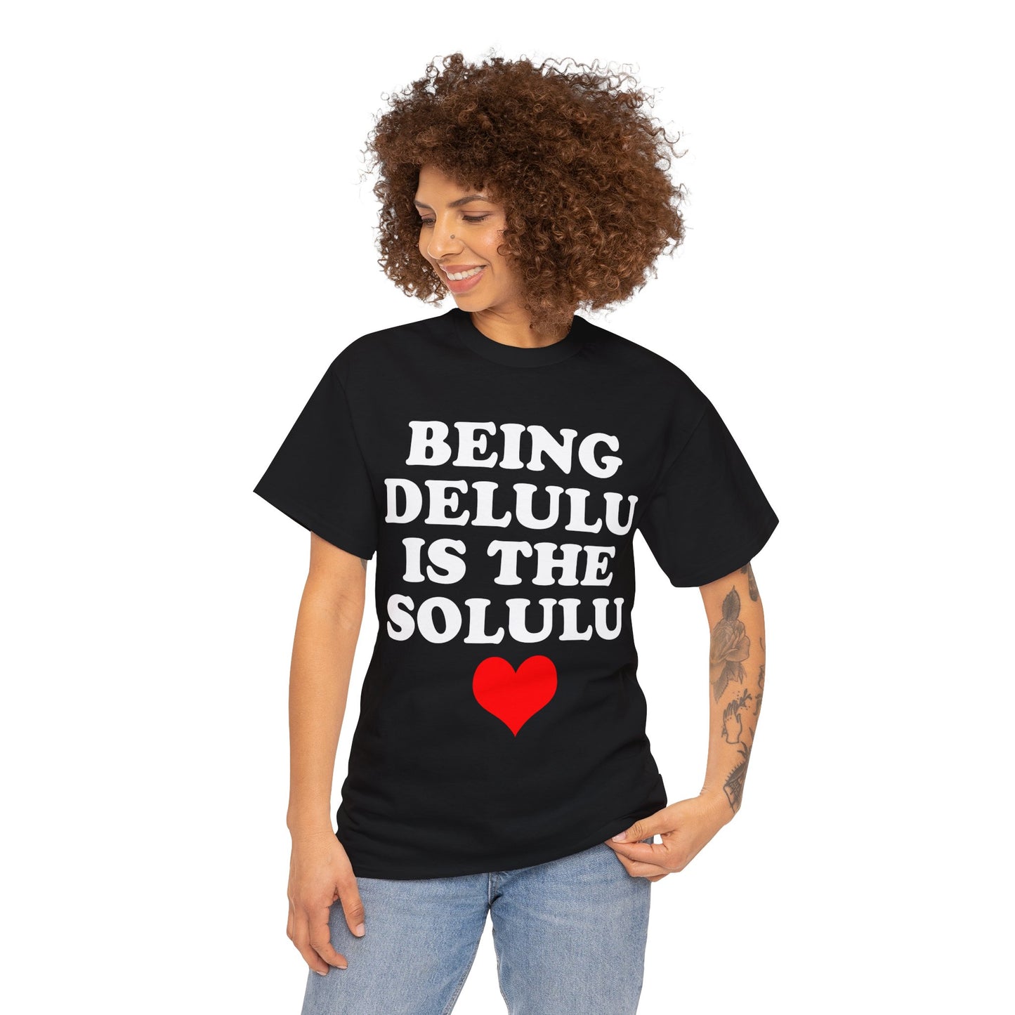 Being Delulu Unisex Heavy Cotton Tee