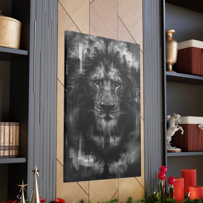 "King of the City" Canvas Gallery Wrap (Black and White)