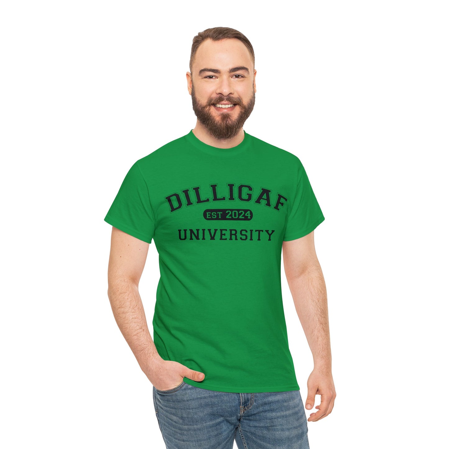 DILLIGAF University Unisex Heavy Cotton Tee