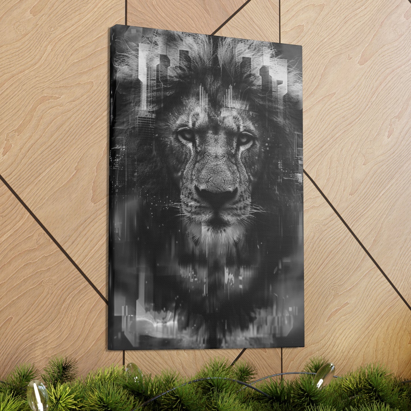 "King of the City" Canvas Gallery Wrap (Black and White)