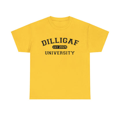 DILLIGAF University Unisex Heavy Cotton Tee