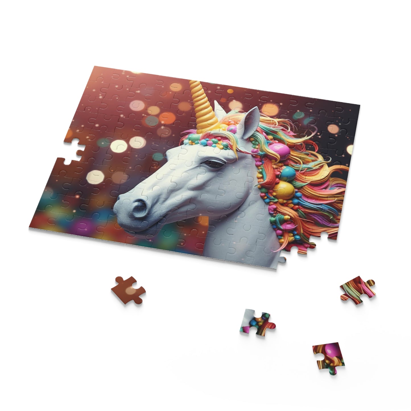 Radiant Rainbow Unicorn Puzzle (120, 252, 500-Piece)