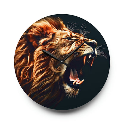 Roaring Lion Acrylic Wall Clock