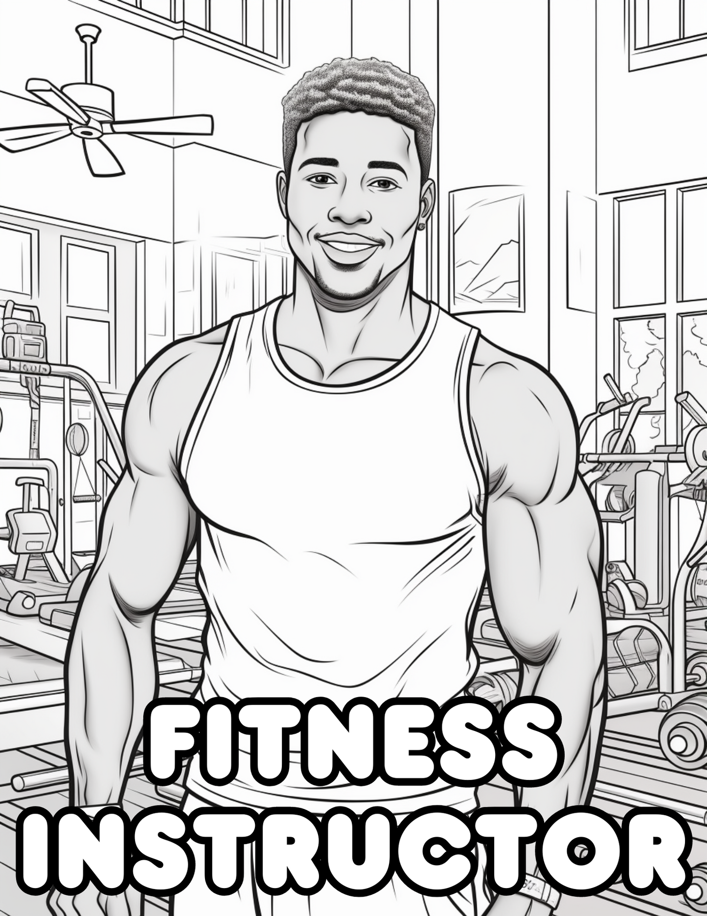 Digital Coloring Book - Shades of Excellence: Black Men at Work Vol. 1